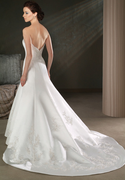 ALine Modest Formal Wedding dress with Long Sleeve Jacket BO025
