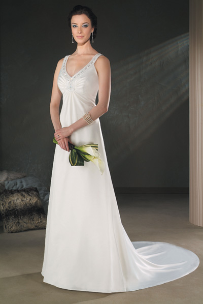 Handmade Modest Wedding Dress / Bridal Gown BO038
