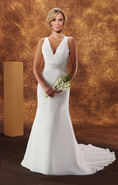 Handmade Modest Elegant Wedding Dress BO106