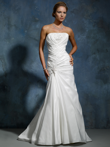 Wedding Dress_Strapless A-line 10C189