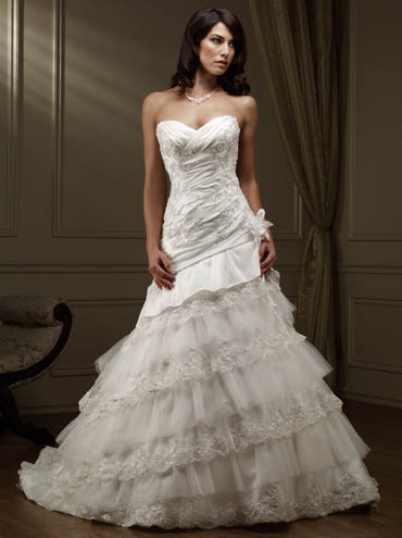 Bridal Gown / Wedding Dress_A-line gown 10C213 - Click Image to Close