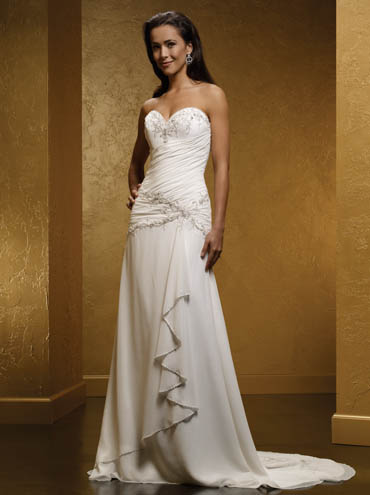 Wedding Dress_Delicate Chiffon gown 10C218