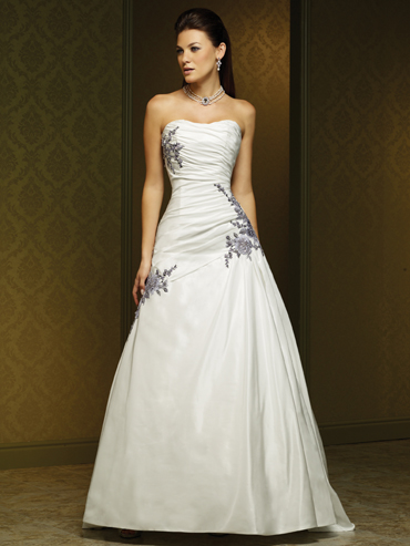 Wedding Dress_Strapless A-line 10C244