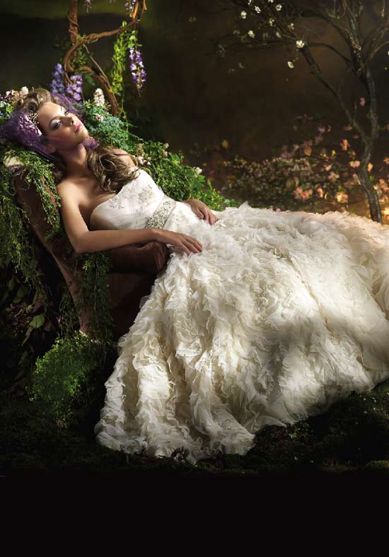 Handmade Dream Series Romantic Wedding Dress DW3000