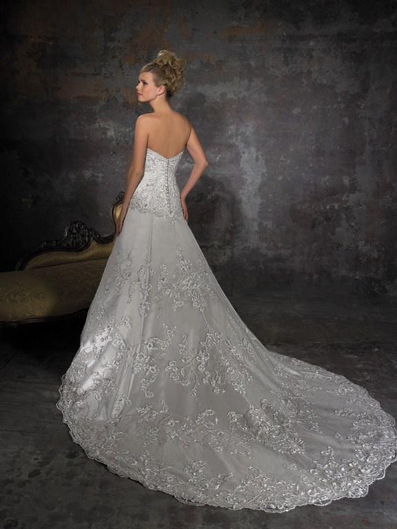 Orifashion HandmadeRomantic Formal Lace Wedding Dress AL143 - Click Image to Close
