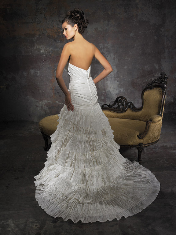 Orifashion HandmadeUnique Crinkled Design Wedding Dress AL144