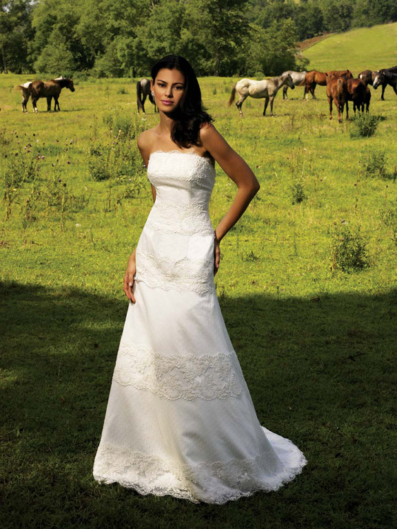 Handmade Romantic and Elegant Wedding Dress AL148