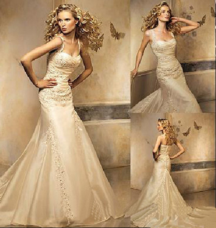 HandmadeOrifashionbride wedding dress / gown BG019