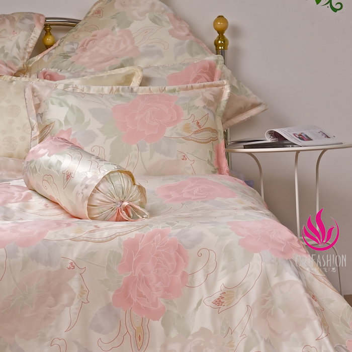 Seamless Orifashion Silk Bedding 4PCS Set King Size BSS050-1