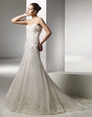 Orifashion HandmadeWedding Dress_ Strapless Slim line DC009