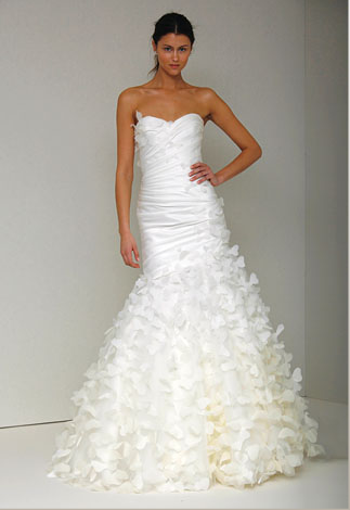 Angelic floor length trumpet gown _Strapless DC252