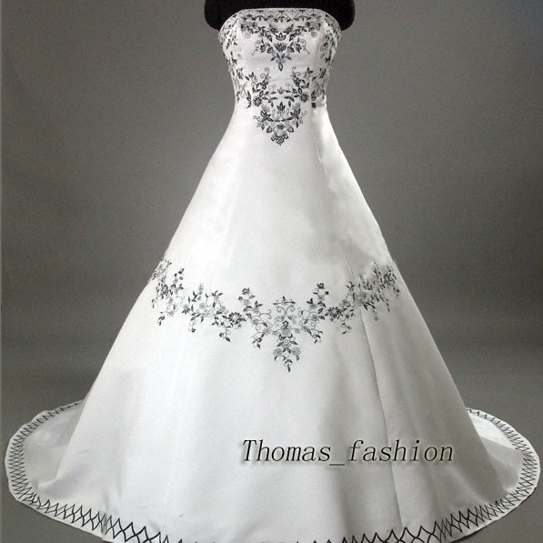 Orifashion HandmadeModest Embroidered Wedding Dress BO150