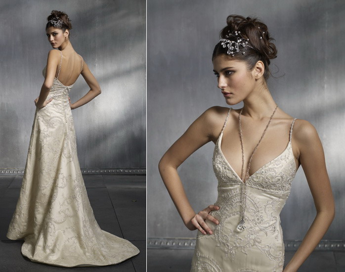 Golden collection wedding dress / gown GW032