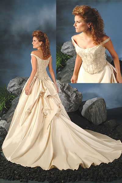 Golden collection wedding dress / gown GW072