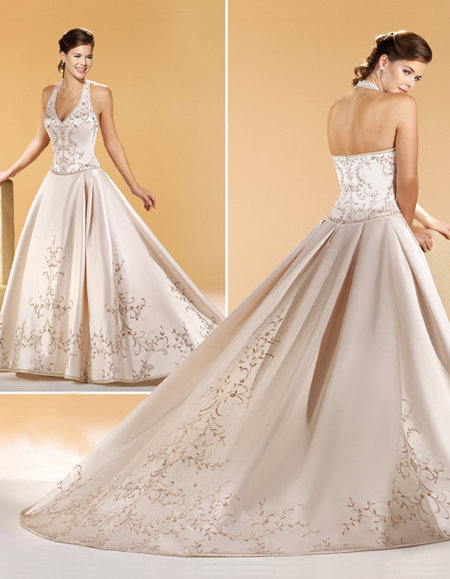 Golden collection wedding dress / gown GW073
