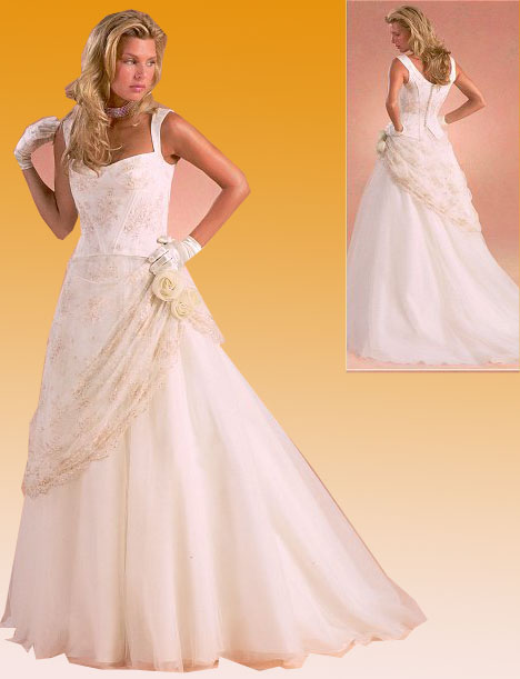 Golden collection wedding dress / gown GW076