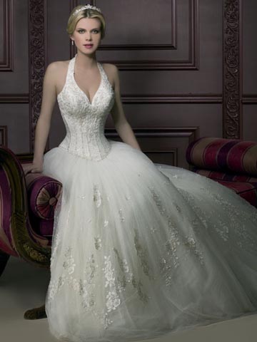 Golden collection wedding dress / gown GW161