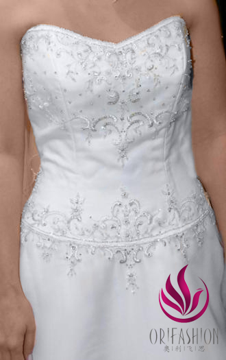 Orifashion HandmadeLuxury Embroidered and Beaded Bridal Gown EG3