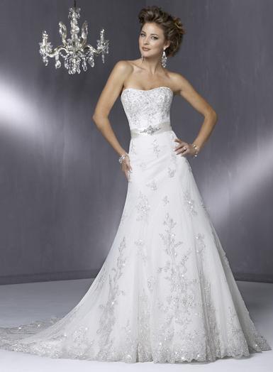 Wedding Dress_A-line gown SC024 - Click Image to Close