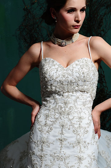 Wedding Dress_Beaded spaghettie strap SC183