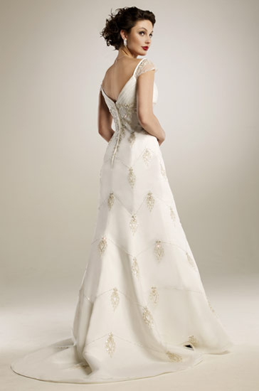 Wedding Dress_Lace cap sleeves SC199