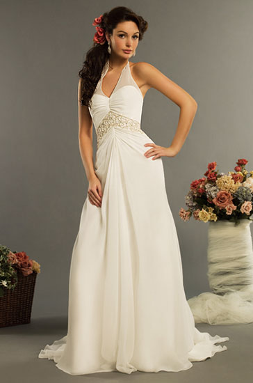 Wedding Dress_Lace halter strap SC210