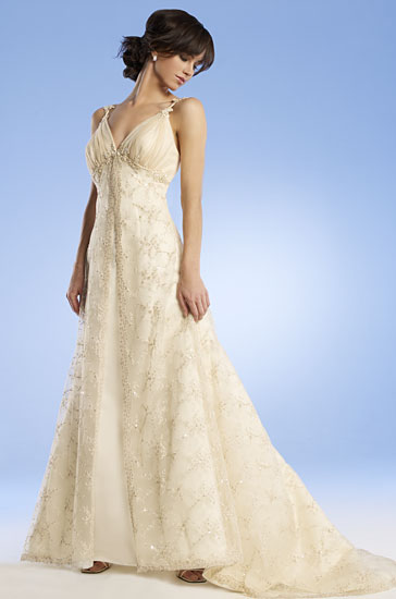 Wedding Dress_V-neckline style SC226