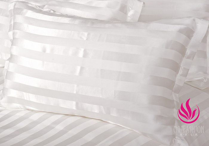 Orifashion Silk Pillow Sham Jacquard Stripes Patterns (set of 2) - Click Image to Close