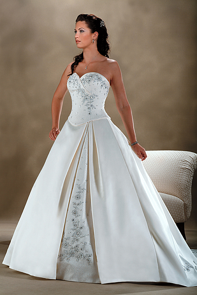 Orifashion Handmadestrapless wedding dress / gown 008 - Click Image to Close