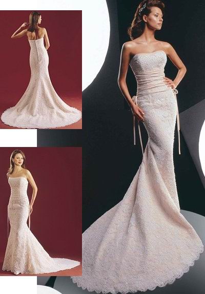 Orifashion Handmadestrapless wedding dress / gown 012 - Click Image to Close