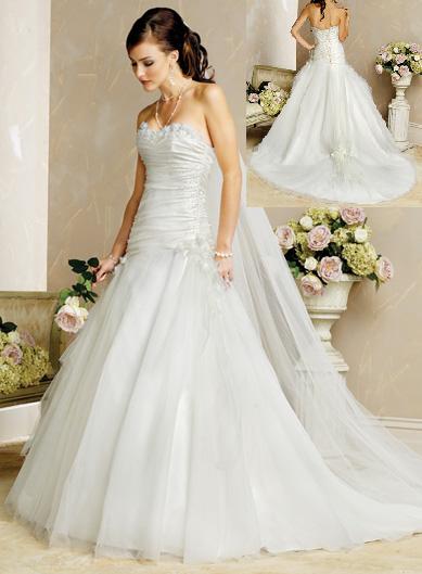 Orifashion Handmadestrapless wedding dress / gown 031