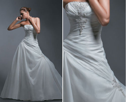 Orifashion Handmadestrapless wedding dress / gown 040