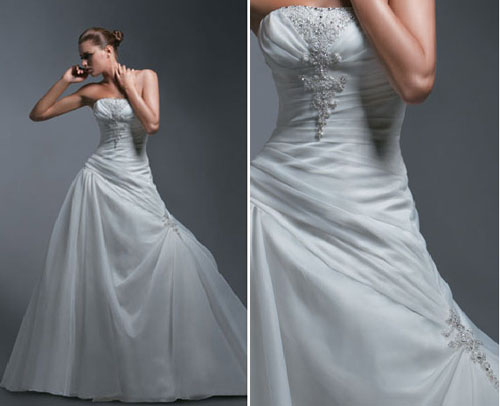 Orifashion Handmadestrapless wedding dress / gown 040 - Click Image to Close