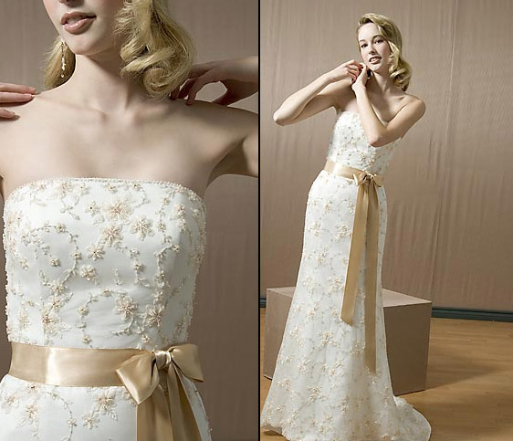 Orifashion Handmadestrapless wedding dress / gown 043