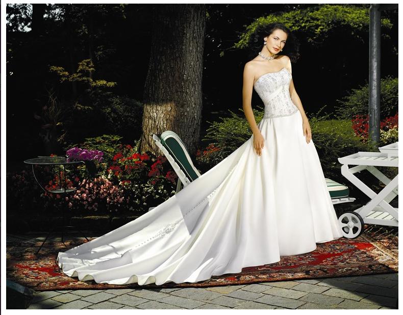 Orifashion Handmadestrapless wedding dress / gown 051  Orifashion Handmadestrapless wedding dress / gown 051