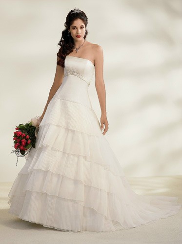 Orifashion Handmadestrapless wedding dress / gown 053  Orifashion Handmadestrapless wedding dress / gown 053