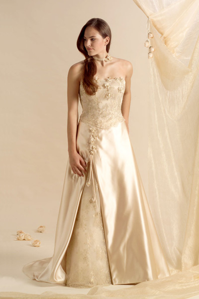 Orifashion Handmadestrapless wedding dress / gown 060  Orifashion Handmadestrapless wedding dress / gown 060
