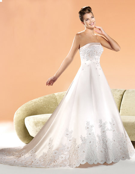 Orifashion Handmadestrapless wedding dress / gown 075