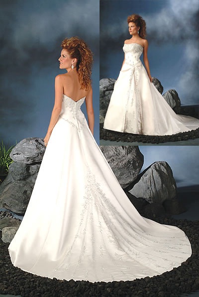 Orifashion Handmadestrapless wedding dress / gown 079
