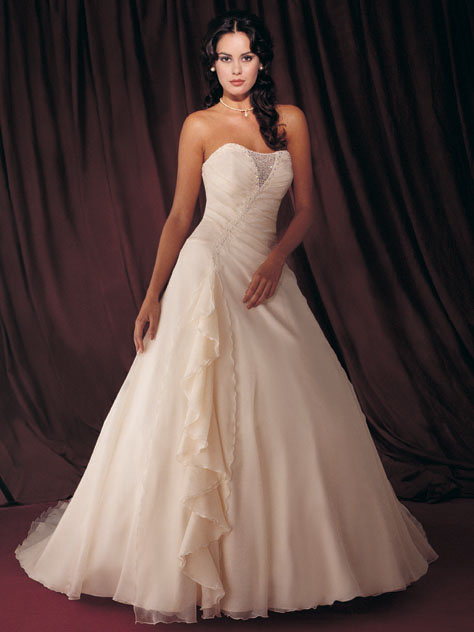 Orifashion Handmadestrapless wedding dress / gown 084