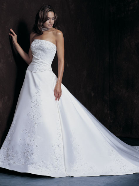 Orifashion Handmadestrapless wedding dress / gown 085  Orifashion Handmadestrapless wedding dress / gown 085