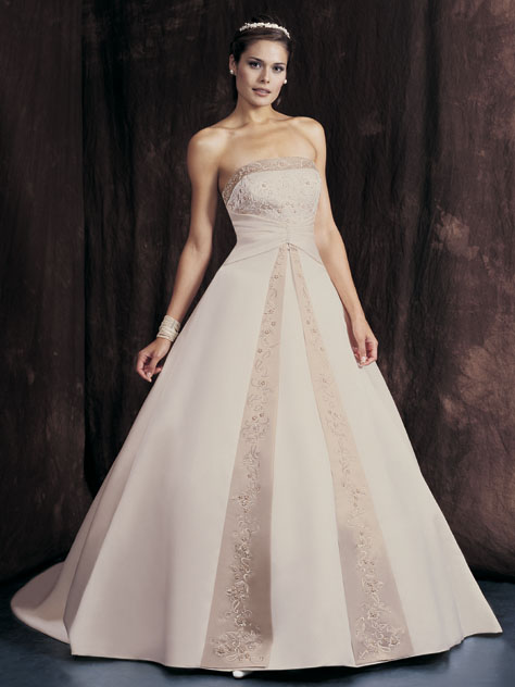 Orifashion Handmadestrapless wedding dress / gown 087  Orifashion Handmadestrapless wedding dress / gown 087