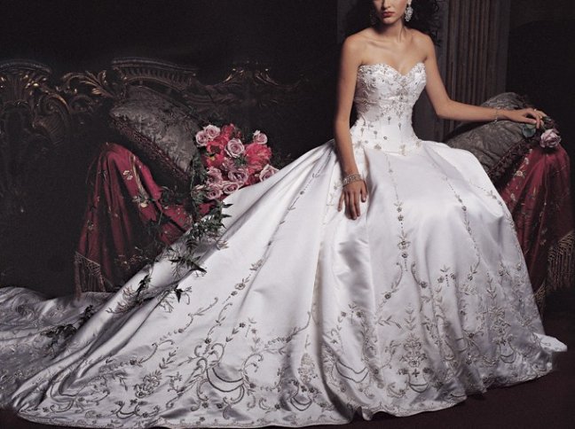 Orifashion Handmadestrapless wedding dress / gown 097