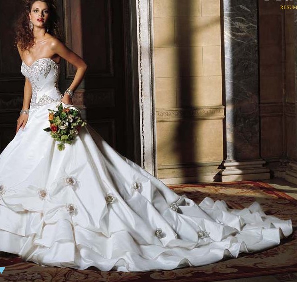 Orifashion Handmadestrapless wedding dress / gown 098