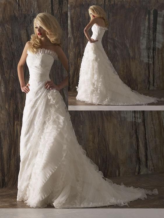 Orifashion Handmadestrapless wedding dress / gown 142