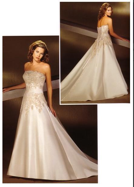 Orifashion Handmadestrapless wedding dress / gown 173