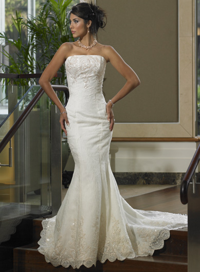 Orifashion Handmadestrapless wedding dress / gown 192