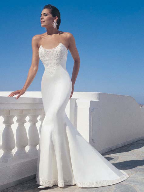Orifashion Handmadestrapless wedding dress / gown 198