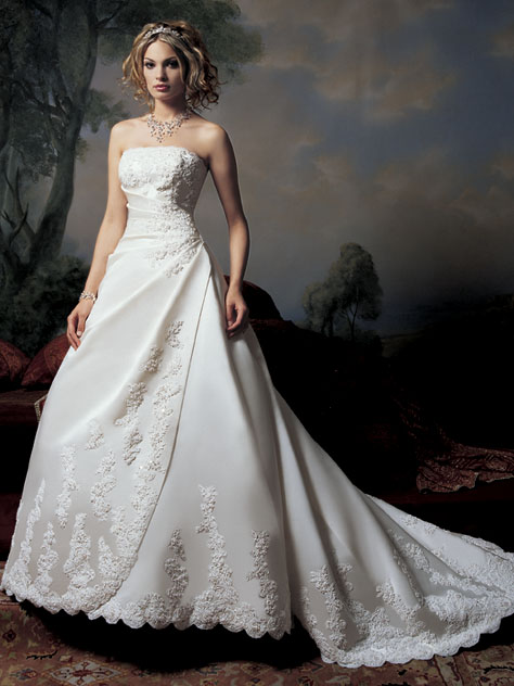 Orifashion Handmadestrapless wedding dress / gown 216