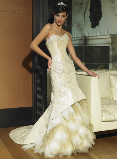 Orifashion Handmadestrapless wedding dress / gown 234